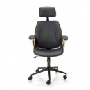 Кресло компьютерное HALMAR IGNAZIO орех/черный